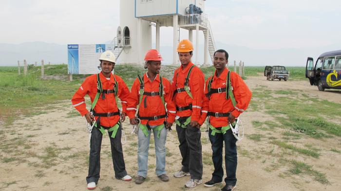 埃塞俄比項目部雇傭當?shù)貑T工，提升就業(yè)率（Project Department of Ethiopia employed local personnel to improve the employment rate.）.JPG